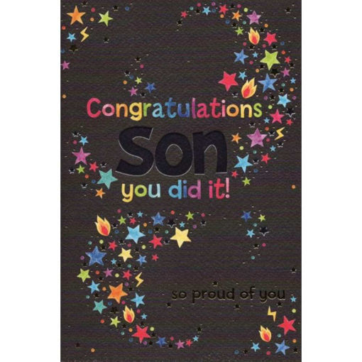 Picture of CONGRATULATIONS SON YOU DID IT! SO PROUD OF YOU